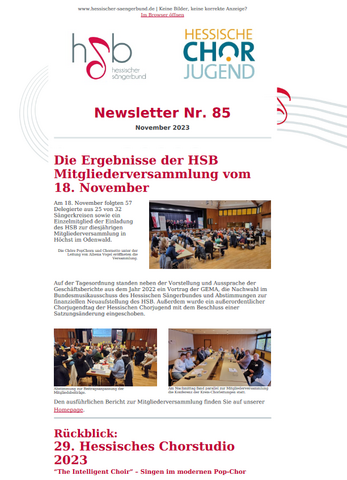 Newsletter 85